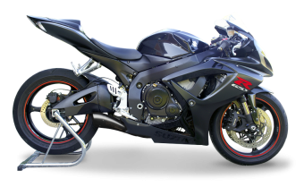 HP Corse Hydroform RVS Black Slip-on Einddemper met E-keur Suzuki GSX-R 750 2006-2007