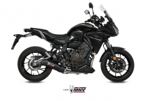Mivv Oval Carbon met Carbon Endcap Compleet Uitlaatsysteem met E-keur Yamaha Tracer 7 / GT 2021 - 2024