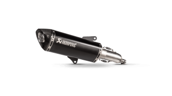 Akrapovic Slip-on Line RVS Black Einddemper met E-keur Honda Forza 350 2021 - 2023