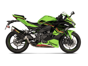 Akrapovic Slip-on Line Carbon Einddemper met E-keur Kawasaki ZX-4R / RR 2023 - 2025