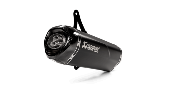 Akrapovic Slip-on Line RVS Black Einddemper met E-keur Vespa GTS 250 2005 > 2013