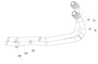 Arrow RVS Voorbochten Yamaha XTZ 750 Super Tenenré 1989 - 1994