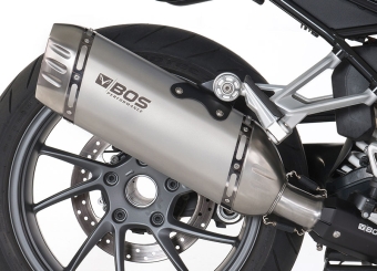 BOS Desert Fox RVS Matt Einddemper met E-keur BMW R 1200 RS 2015 > 2016