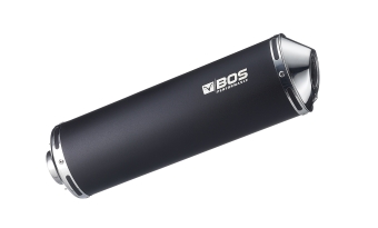 BOS Oval 120 Black Edition Einddemper met E-keur BMW F 650 GS 2008 > 2012