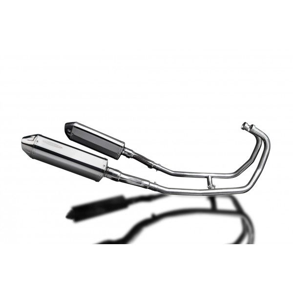 Delkevic volledig systeem Tri-Oval RVS 320mm - GPZ500S EX500C(1987-2007)