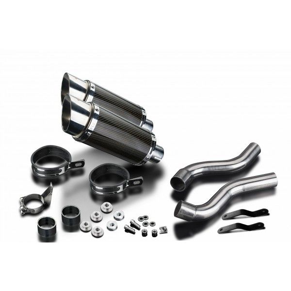 Delkevic slip-on kit Round Carbon 200mm - Z1000SX (2010-2019)