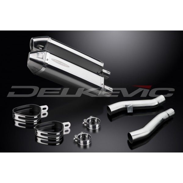 Delkevic slip-on kit Tri-Oval RVS 320mm - ZZR400/600 (1990-2009)