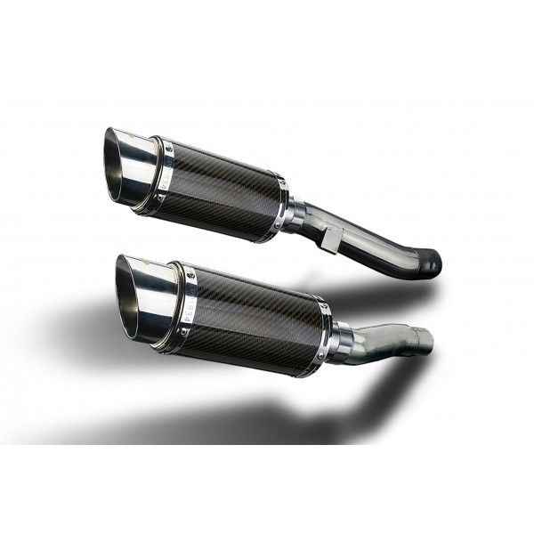 Delkevic slip-on kit Round Carbon 200mm - ZZR400/600 (1990-2009)