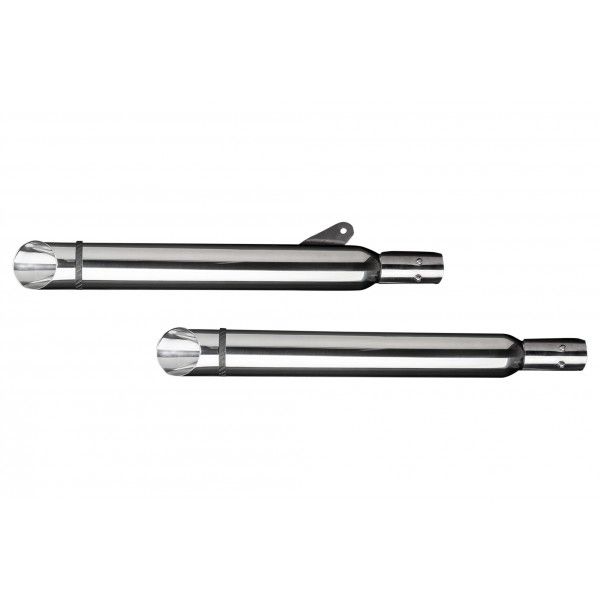 Delkevic slip-on kit Round RVS 550mm - VN1600 Classic (2003-2008)