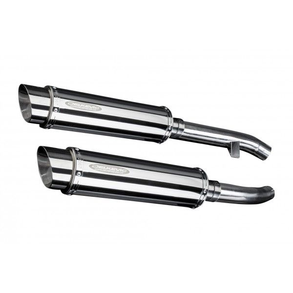 Delkevic slip-on kit Round RVS 350mm - FJR1300 (2000-2005)