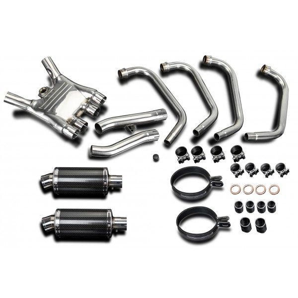 Delkevic volledig systeem Oval Carbon 225mm - FJ1100 (1984-1985)