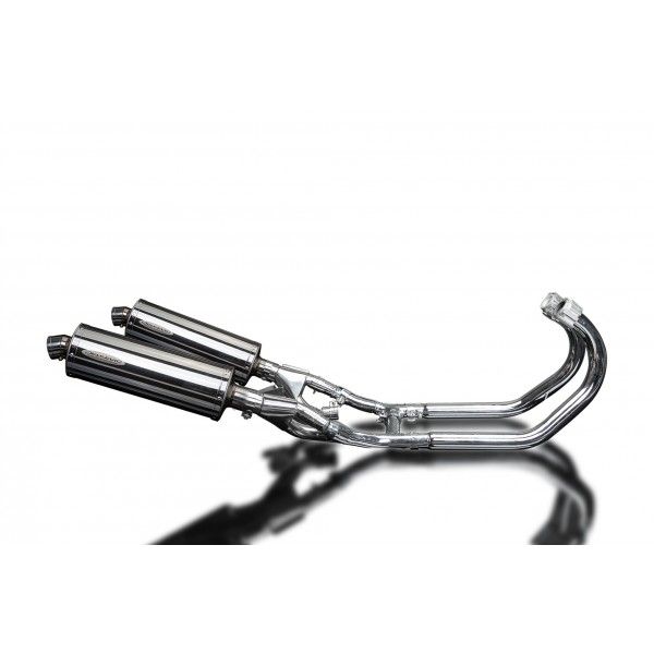 Delkevic volledig systeem Oval RVS 350mm - VMX1200 V-MAX (1984-2007)