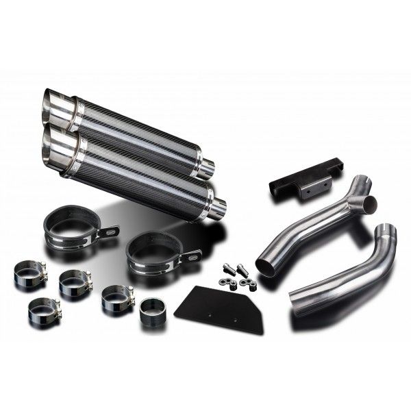 Delkevic slip-on kit Round Carbon 350mm - XT660Z TENERE (2008-2016)