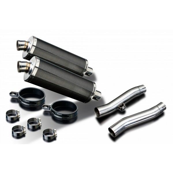 Delkevic slip-on kit Oval Carbon 350mm - Trident Sprint 900 (1994-1997)