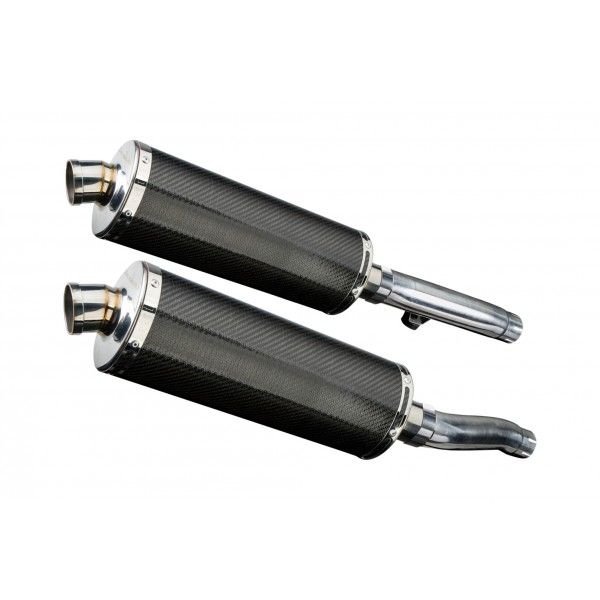 Delkevic slip-on kit Oval Carbon 350mm - Trident Sprint 900 (1994-1997)