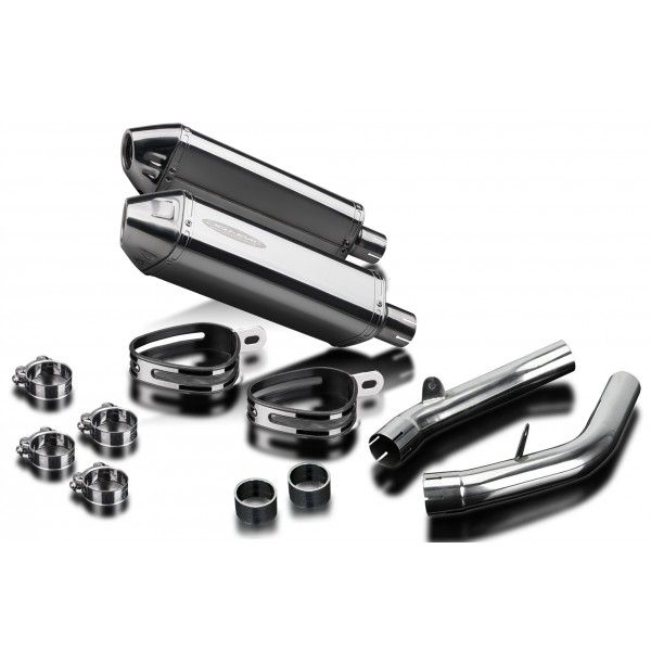 Delkevic slip-on kit Tri-Oval RVS 320mm - VTR1000SP2 (2002-2010)