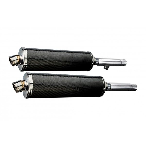 Delkevic slip-on kit Oval Carbon 450mm - CB450K3-K7 (1970-1974)