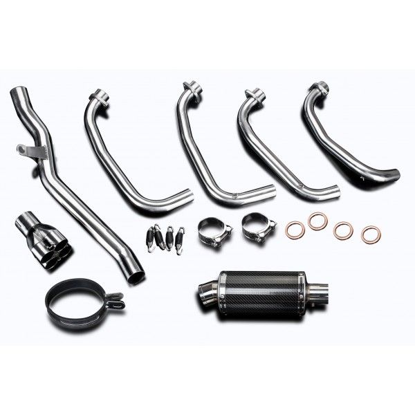 Delkevic volledig systeem Oval Carbon 225mm - ZRX1100/1200 97-07