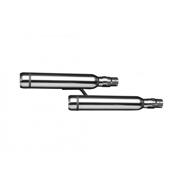 Delkevic slip-on kit Round RVS 410mm - VTX1300 04-09