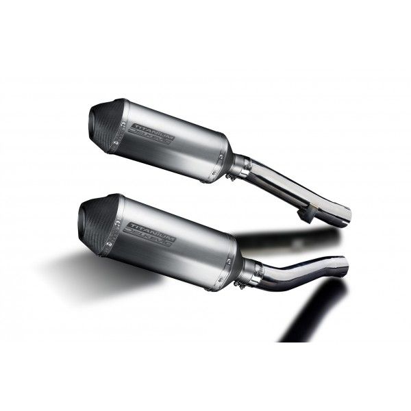 Delkevic slip-on kit X-Oval Titanium 260mm - XJR1300 (2004-2006)