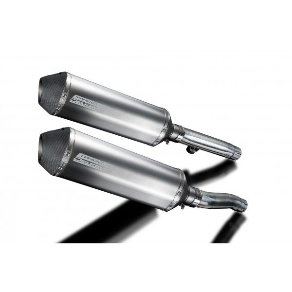 Delkevic slip-on kit X-Oval Titanium 343mm - Trident Sprint 900 (1995-1997)