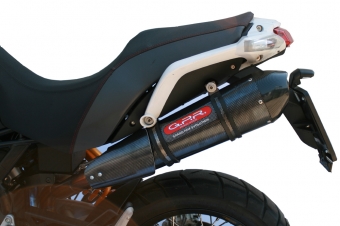 GPR GPE Anniversary Poppy Metal Carbon Slip-on Einddemper met E-keur Moto Morini Gran Passo 2008 > 2011