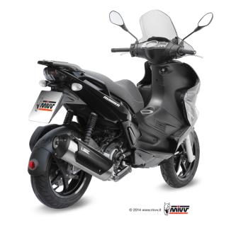 Mivv Urban RVS Volledig Uitlaatsysteem met E-keur Gilera Runner 200 2008 > 2012