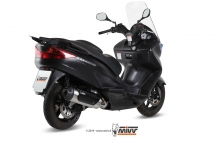 Mivv Urban RVS Volledig Uitlaatsysteem met E-keur incl. Katalysator Suzuki Burgman UH 200 2007 > 2013