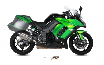 2x Mivv Suono RVS Slip-on Einddempers (L+R) met E-keur Kawasaki Z 1000 SX 2014 > 2019