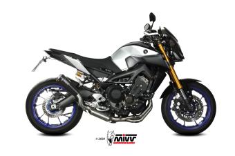 Mivv X-M1 RVS Black Compleet 3in1 Uitlaatsysteem met E-keur Yamaha MT-09 2013 > 2020