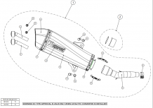 Akrapovic Slip-On Line RVS Einddemper met E-keur MBK Evolis 400 2013 - 2016