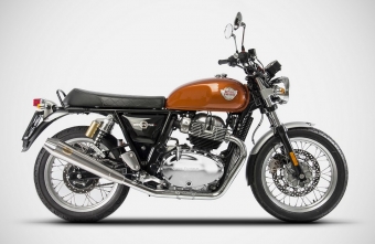 ZARD Conico RVS Einddemper Set (L+R) met E-keur Royal Enfield Continental GT 650 2019 - 2020