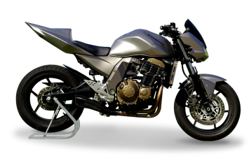 HP Corse Hydroform RVS Black Slip-on Einddemper met E-keur Kawasaki Z 750 2004 - 2006