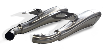 HP Corse Hydroform RVS Dubbele Slip-on Einddemper set (L+R) met E-keur Ducati Monster 1100 2010 > 2014
