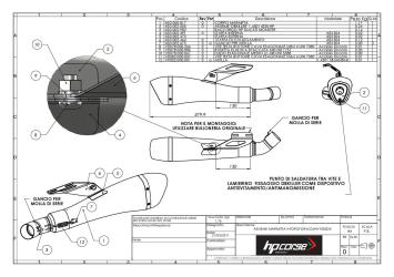 HP Corse Hydroform RVS Dubbele Slip-on Einddemper set (L+R) met E-keur Ducati Monster 1100 2010 > 2014