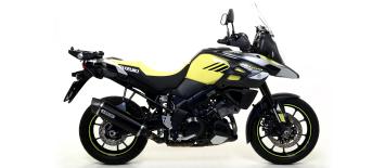 Arrow Maxi Race-Tech Aluminium Dark Einddemper met E-keur Suzuki Vstrom 1050 2020 - 2024