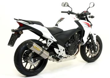 Arrow Race-Tech Aluminium Slip-on Einddemper met E-keur incl. Linkpipe 71480MI Honda CB 500 F 2013 > 2018