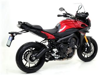 Arrow Volledig Uitlaatsysteem met Thunder Aluminium Dark Einddemper met E-keur incl. Kat. Yamaha Tracer 900 2015 > 2020