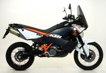 Arrow Maxi Race-Tech Aluminium Carbon Endcap Einddemper Paar (L+R) met E-keur KTM 990 Adventure 2006 - 2014