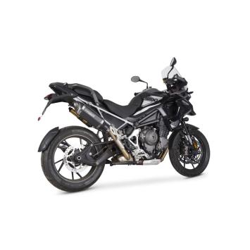 Speedpro Cobra CR2 Hexagon RVS Black Short Slip-on Einddemper Triumph Tiger 1200 GT / GT PRO / GT Expl./ Ralley Pro / Ralley Expl. 2022 -