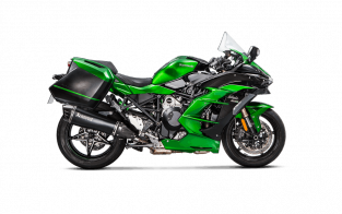 Akrapovic Slip-on Line Titanium Black Einddemper met E-keur Kawasaki Ninja H2 SX 2018 - 2020
