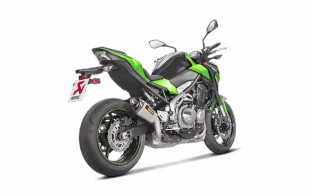 Akrapovic Slip-On Line Titanium Short Einddemper zonder E-keur Kawasaki Z900 2017 - 2019