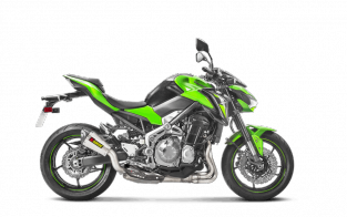 Akrapovic Slip-On Line Titanium Short Einddemper zonder E-keur Kawasaki Z900 2017 - 2019