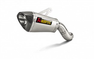 Akrapovic Slip-On Line Titanium Short Einddemper zonder E-keur Kawasaki Z900 2017 - 2019