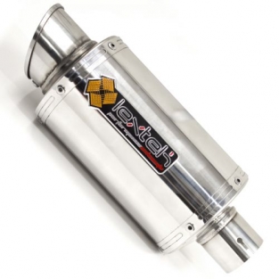 Lextek YP4 Stubby RVS Slip-on Einddemper zonder E-keur Suzuki GSR 750 2011 > 2016