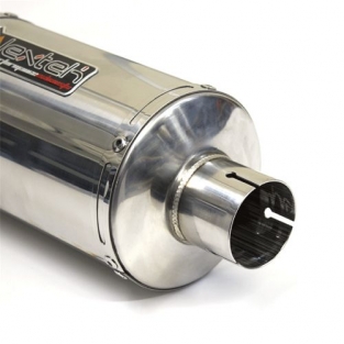 Lextek YP4 Stubby RVS Slip-on Einddemper zonder E-keur Suzuki GSR 750 2011 > 2016