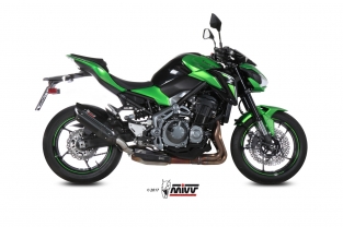 Mivv Suono Steel Black Slip-on Einddemper met E-keur Kawasaki Z900 A2 2017 > 2024