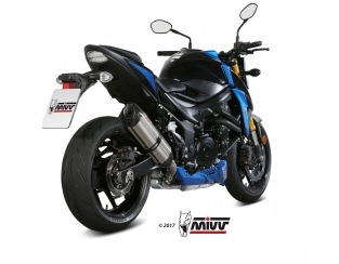 Mivv Suono RVS Slip-on Einddemper met E-keur Suzuki GSX-S 750 2017 > 2020