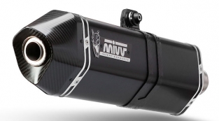 Mivv Speed Edge RVS Black Slip-on Einddemper met E-keur Honda CRF 1000 L Africa Twin 2016 > 2019