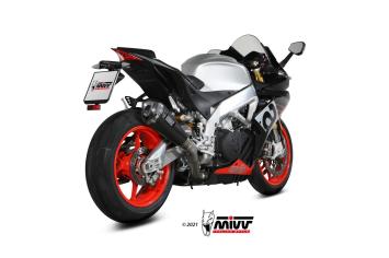 Mivv Delta Race Carbon Einddemper met E-keur Aprilia RSV4 2017 > 2020